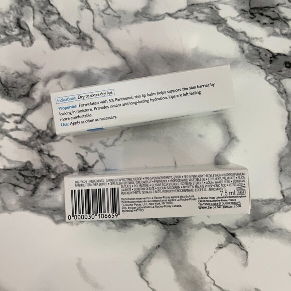 Lot of 2 x La Roche-Posay CICAPLAST LIPS HYDRATION RESTORE LIP BALM 0.25oz 75ml - Picture 2 of 3